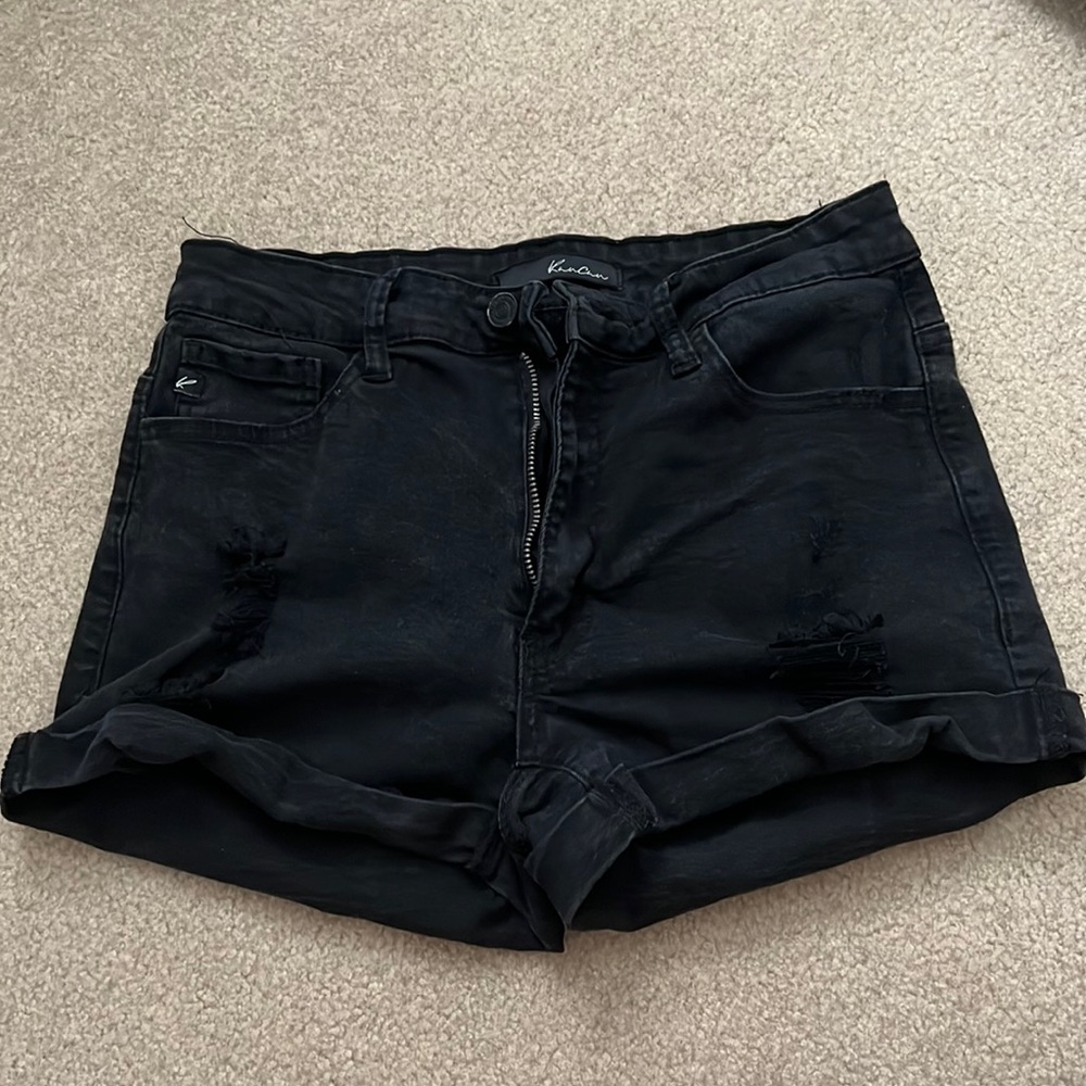 Ripped Black Jean Shorts🖤